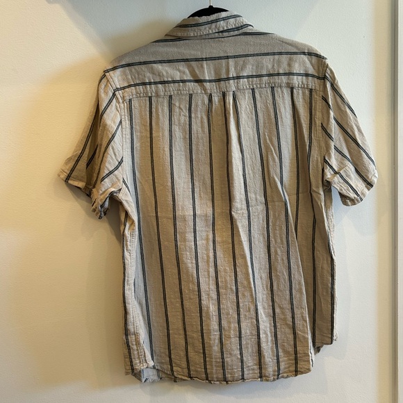 Katin Cotten/Linen blend Button Down Striped Shirt - Picture 3 of 4